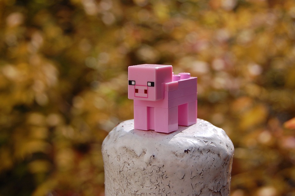Pěkné Minecraft prasátko.