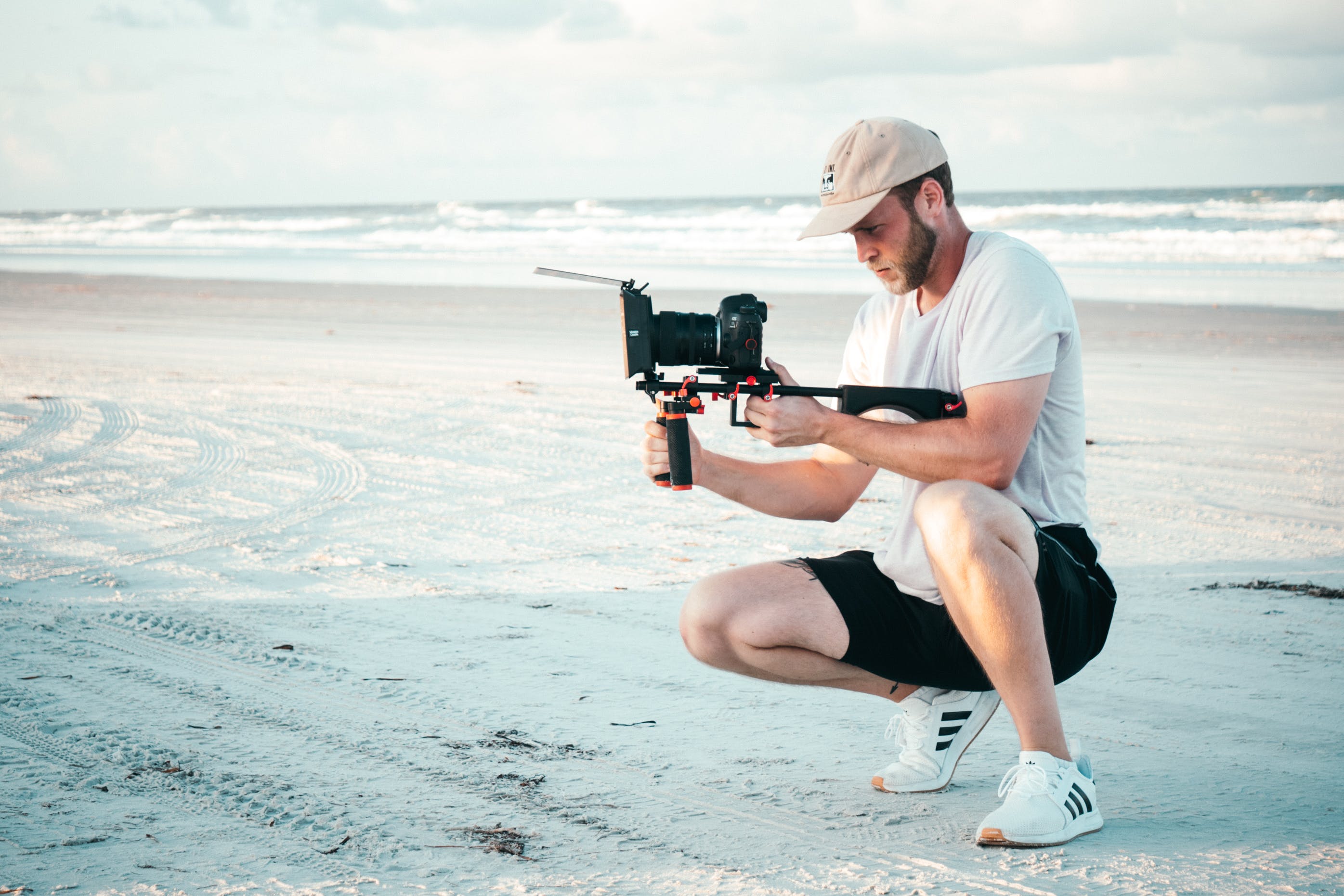 fotograf na pláži